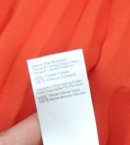 La Redoute Women's Orange Dress Size 10 UK Polyester