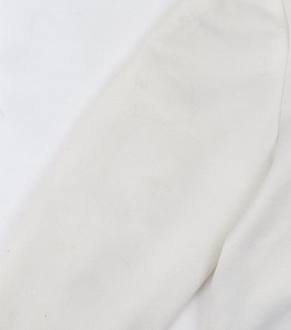 Miss Selfridge Women's White Bomber Jacket Size 6