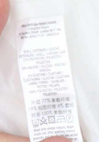 Miss Selfridge Women's White Blazer Size 6