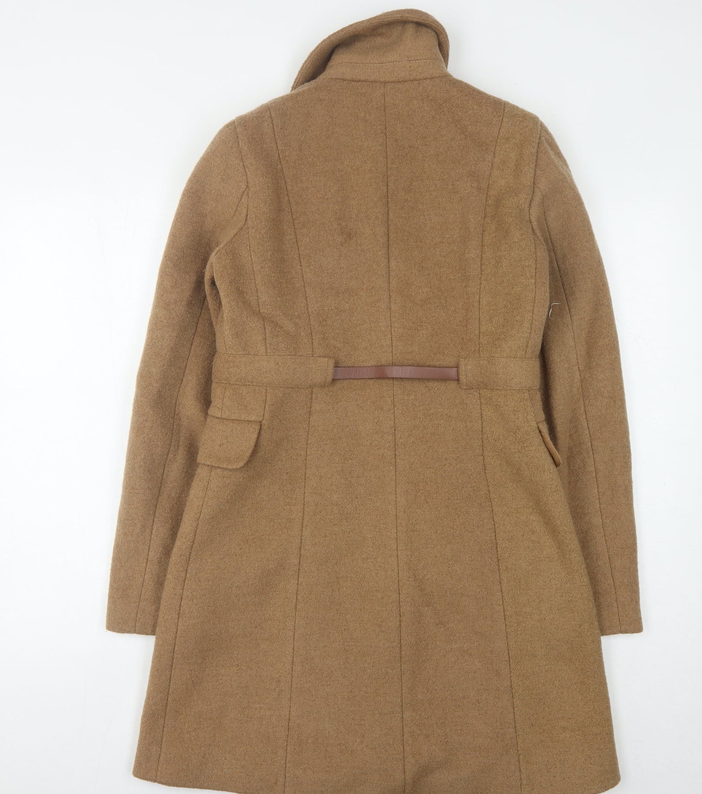 Womens UK Size 10 La Redoute Brown Overcoat
