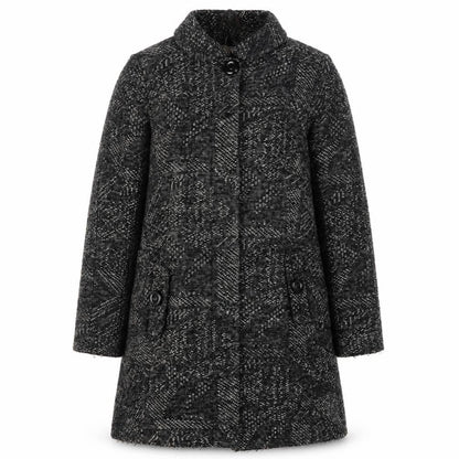 Womens UK Size 14 Gharani Strok Black Basic Coat