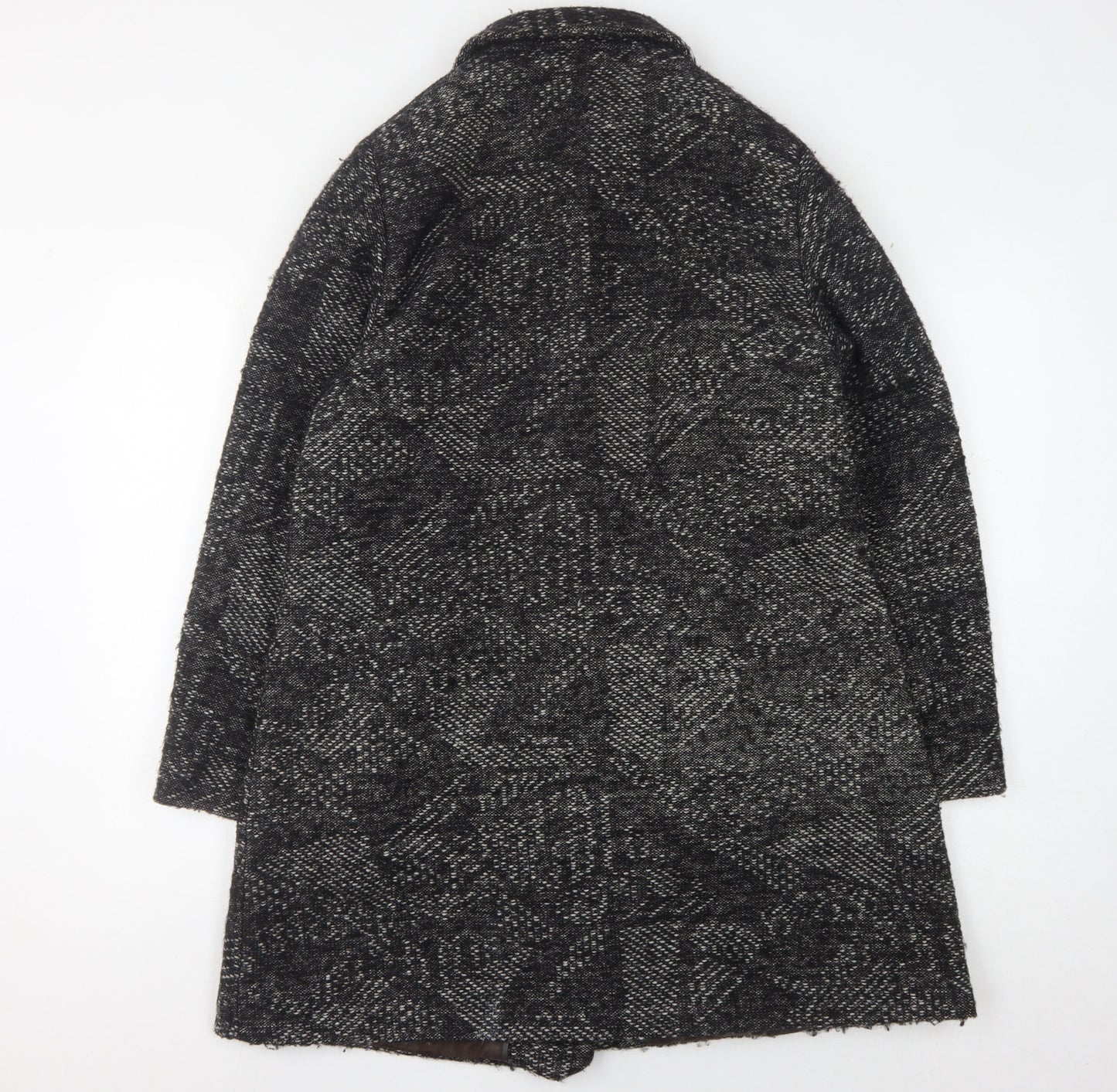 Womens UK Size 14 Gharani Strok Black Basic Coat