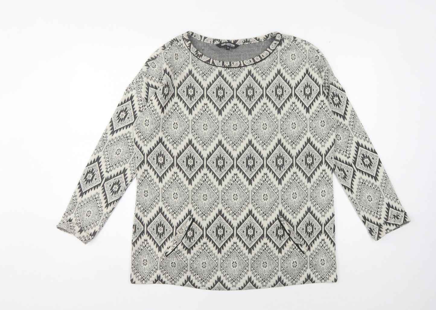 Womens UK Size 14 Debenhams Grey Pullover Jumper