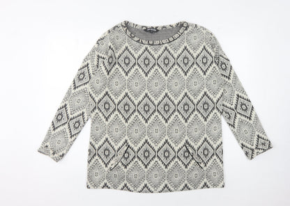 Womens UK Size 14 Debenhams Grey Pullover Jumper