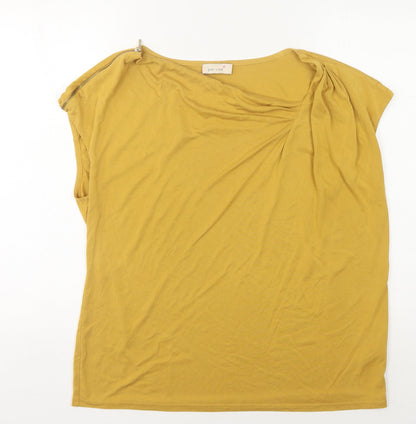 Womens UK Size 16 Marks and Spencer Gold Basic Blouse