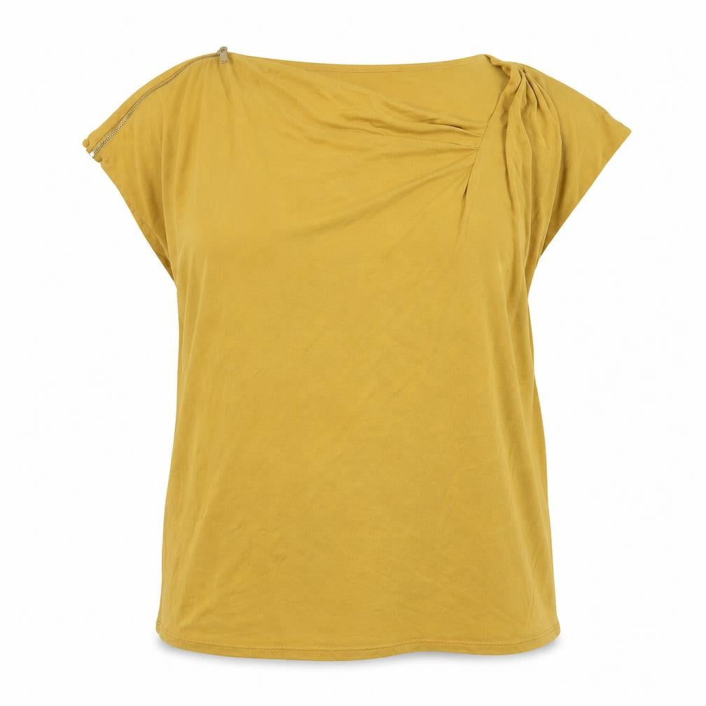 Womens UK Size 16 Marks and Spencer Gold Basic Blouse