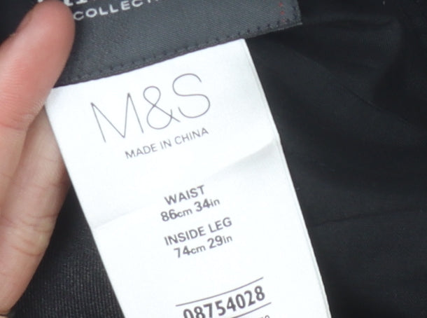 Marks and Spencer Men's Black Dress Pants Size 34