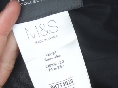 Marks and Spencer Men's Black Dress Pants Size 34