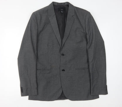Mens UK Size 44 H&M Regular Grey Suit Jacket