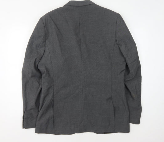Mens UK Size 44 H&M Regular Grey Suit Jacket