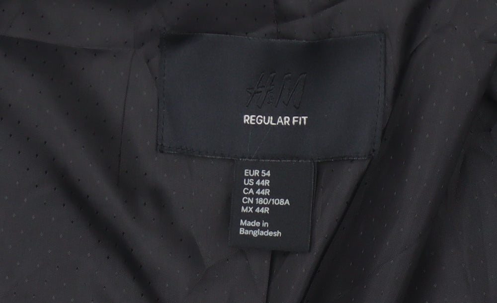 Mens UK Size 44 H&M Regular Grey Suit Jacket