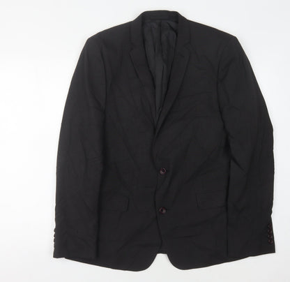 Mens UK Size 42 ASOS Regular Black Suit Jacket