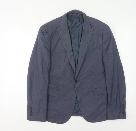 Mens UK Size 40 NEXT Regular Blue Suit Jacket