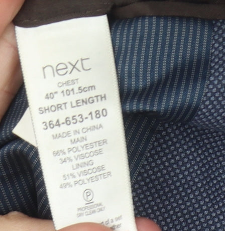 Mens UK Size 40 NEXT Regular Blue Suit Jacket
