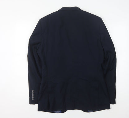 ONESIX5IVE Men's Blue Slim Fit Blazer 38R