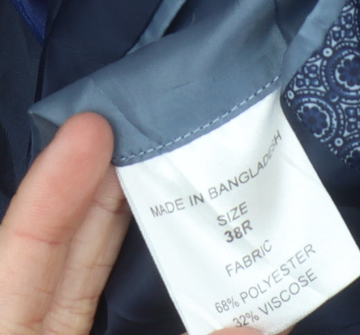 ONESIX5IVE Men's Blue Slim Fit Blazer 38R