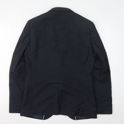 Next Men's Navy Blazer 40R Regular Single-Breasted Formal