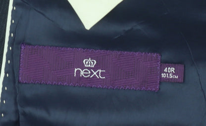 Next Men's Navy Blazer 40R Regular Single-Breasted Formal