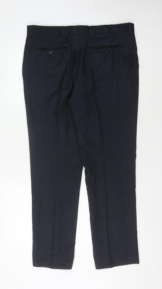 Next Men's Black Dress Pants Size 36 Formal Trousers