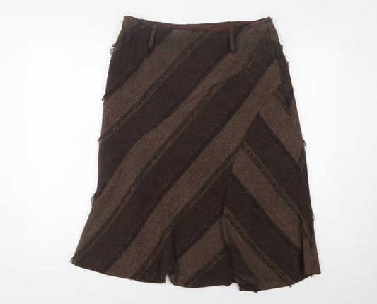 Principles Women's Brown A-Line Skirt Size 14