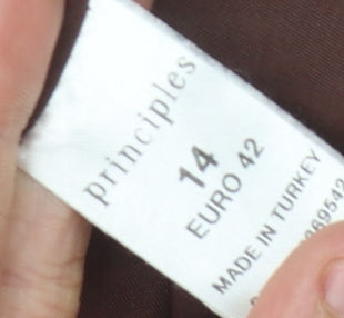 Principles Women's Brown A-Line Skirt Size 14