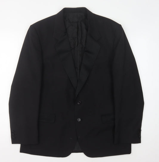Mens UK Size 44 Burton Regular Black Suit Jacket