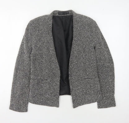 Topshop Women's Black Check Blazer Size 10