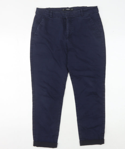 Mango Women's Blue Straight Jeans Size 10