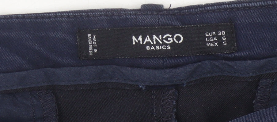 Mango Women's Blue Straight Jeans Size 10