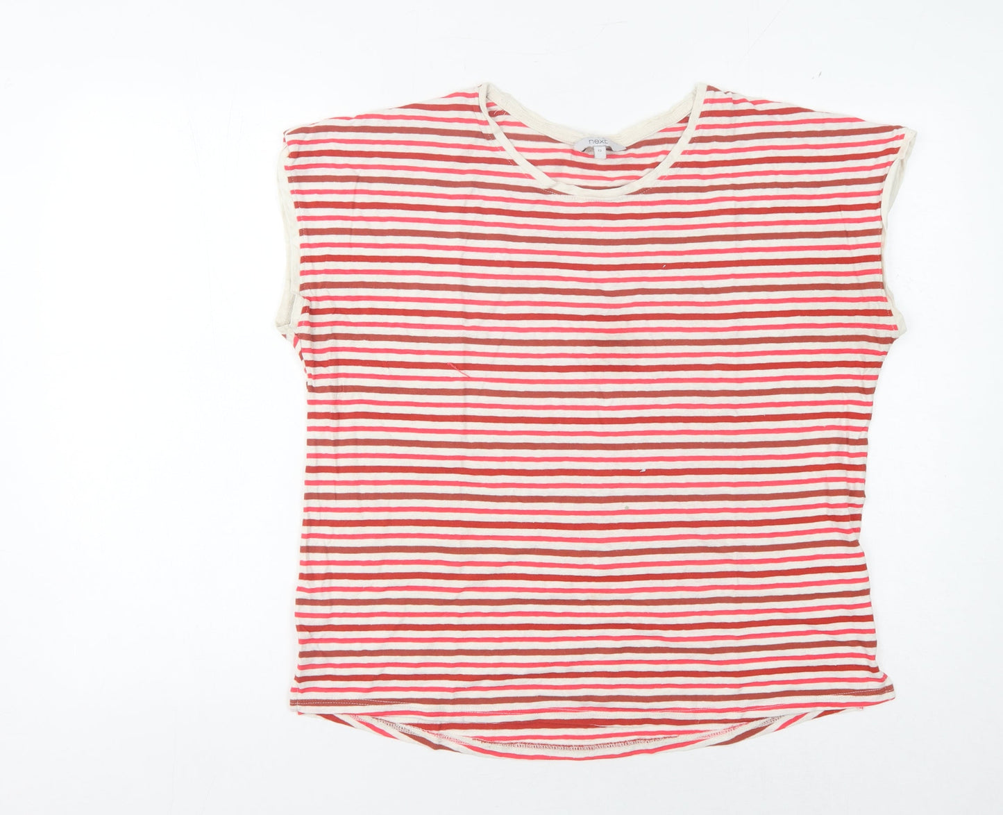 Womens UK Size 12 NEXT Red Basic T-Shirt