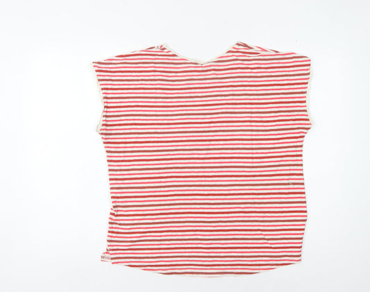 Womens UK Size 12 NEXT Red Basic T-Shirt