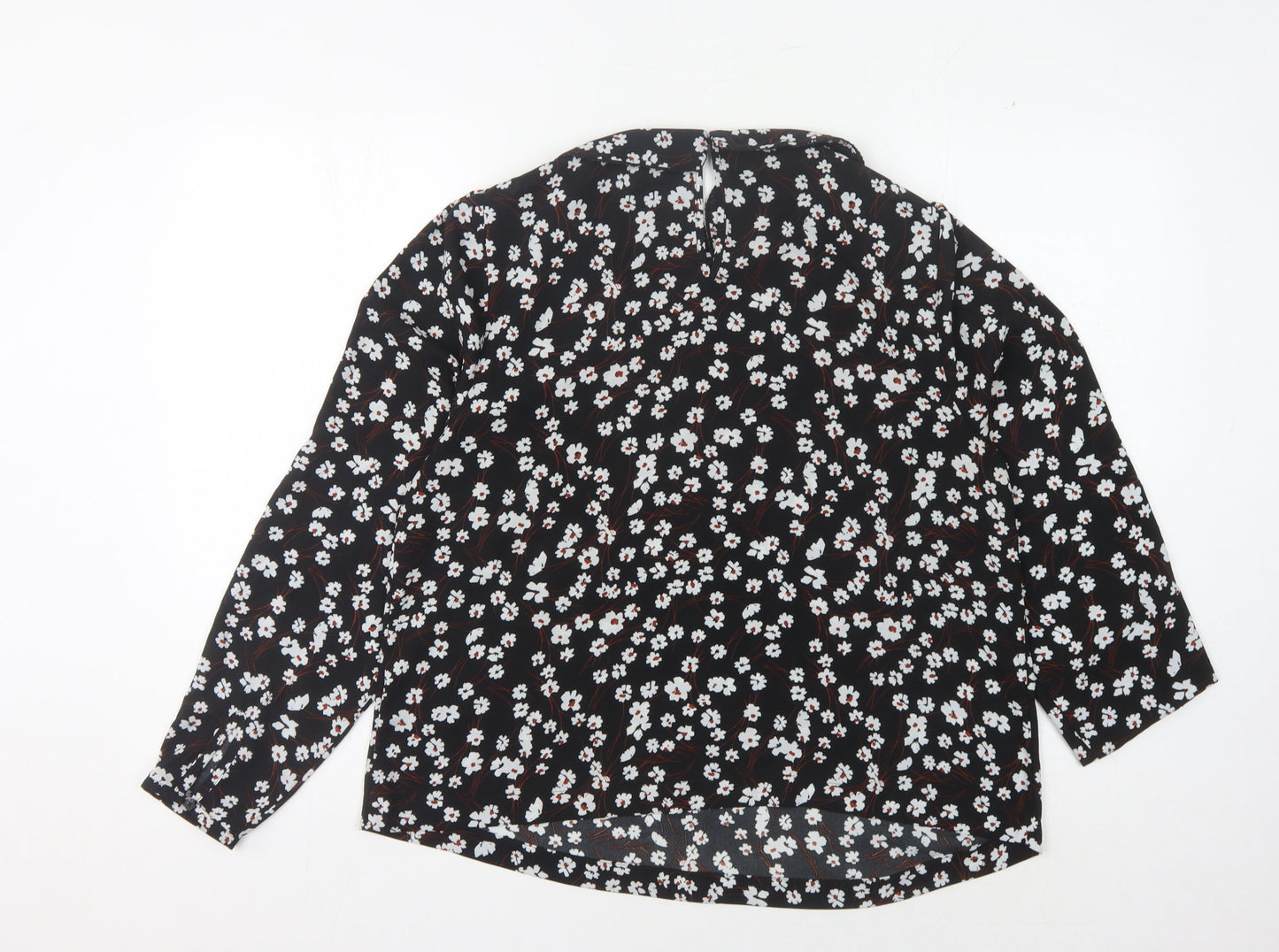 Womens UK Size 14 Marks and Spencer Black Basic Blouse