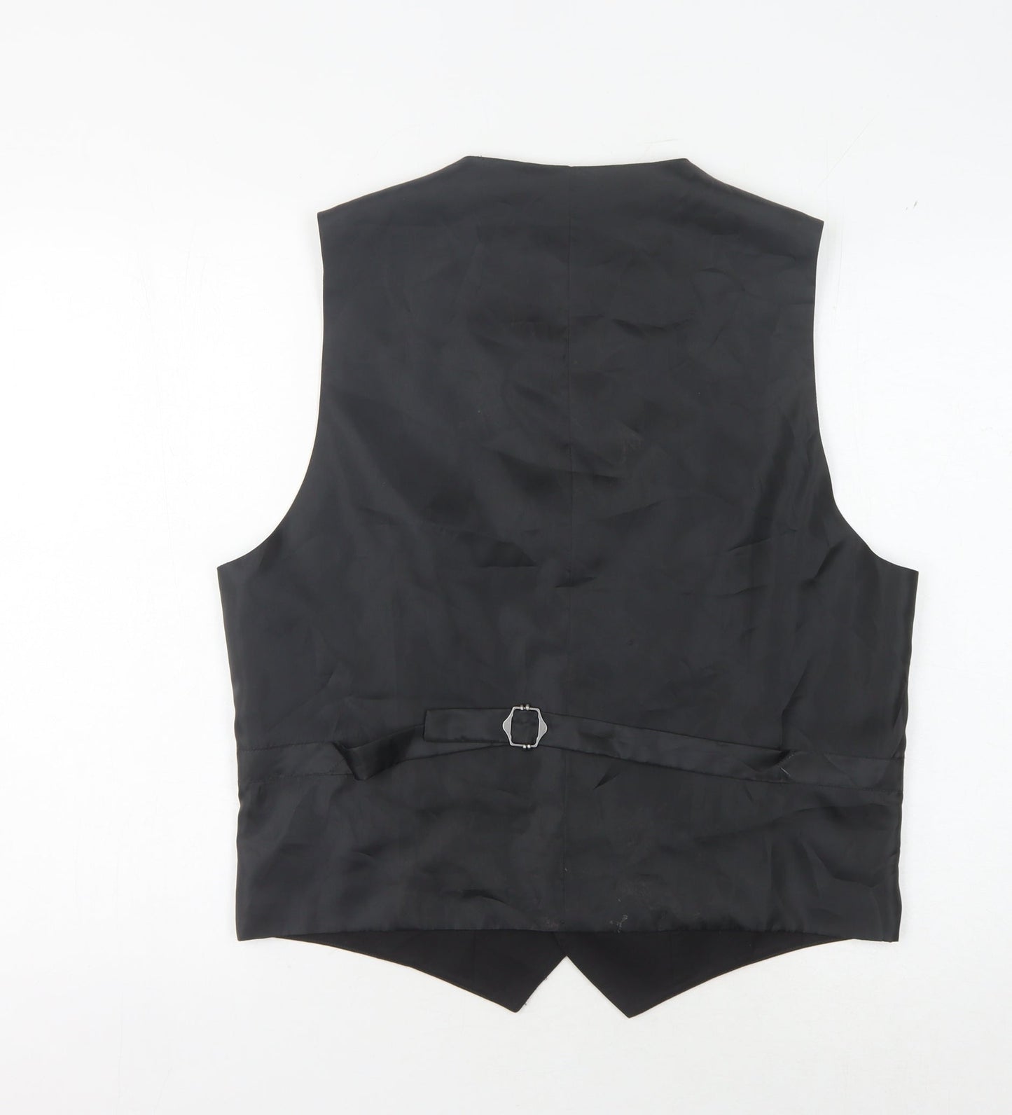 Mens UK Size 38 Marks and Spencer Regular Black Suit Waistcoat