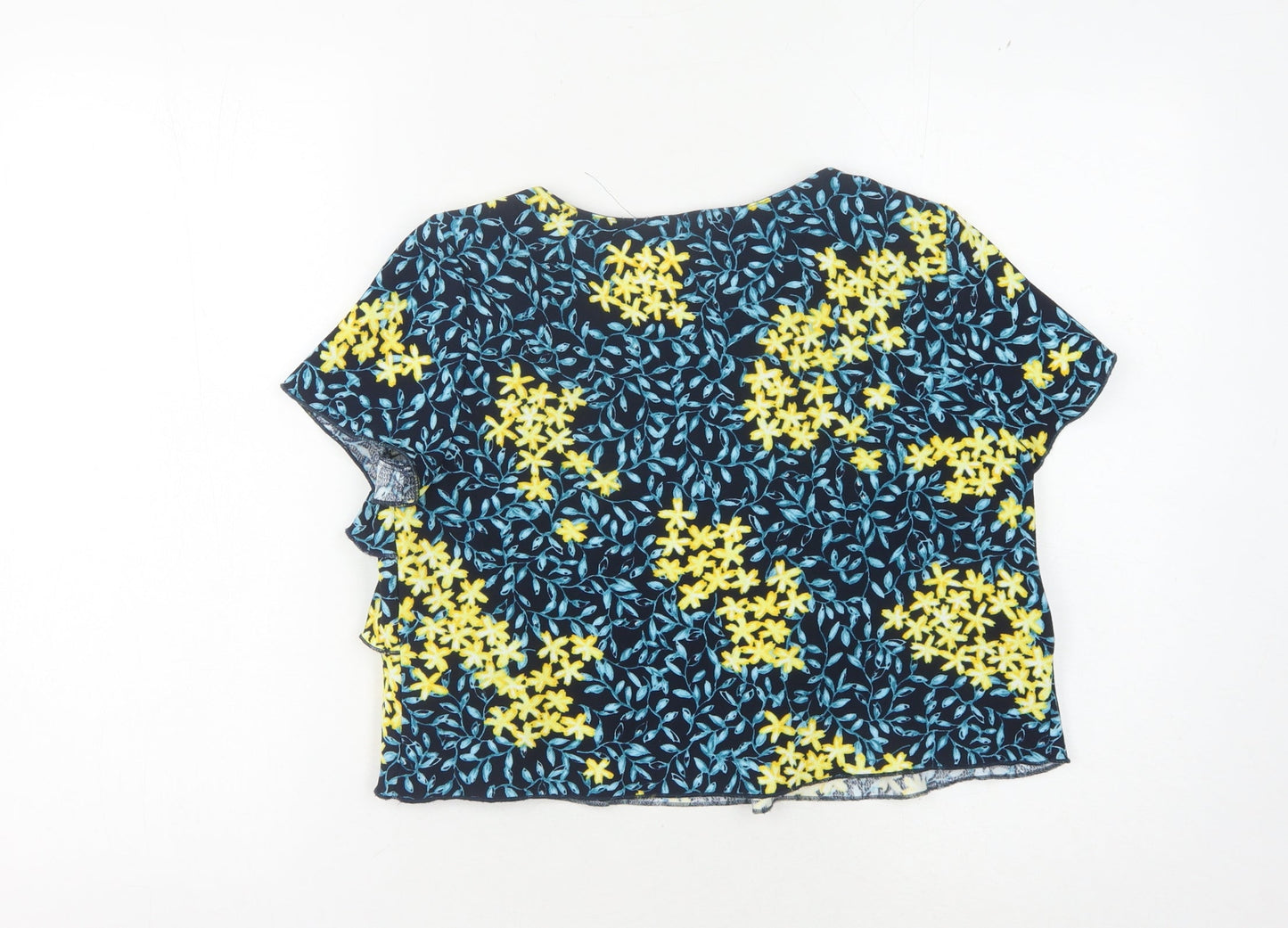Womens UK Size S Zara Multicoloured Basic Blouse