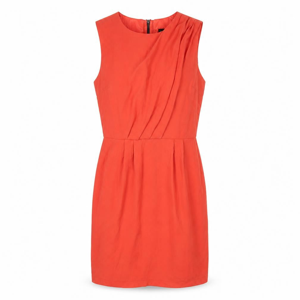 Topshop Women's Red Sheath Dress Size 6 Party Wear