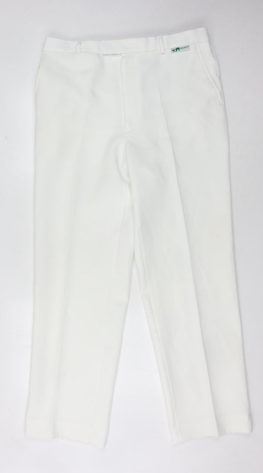Emsmorn Men's White Dress Pants - 36 Waist