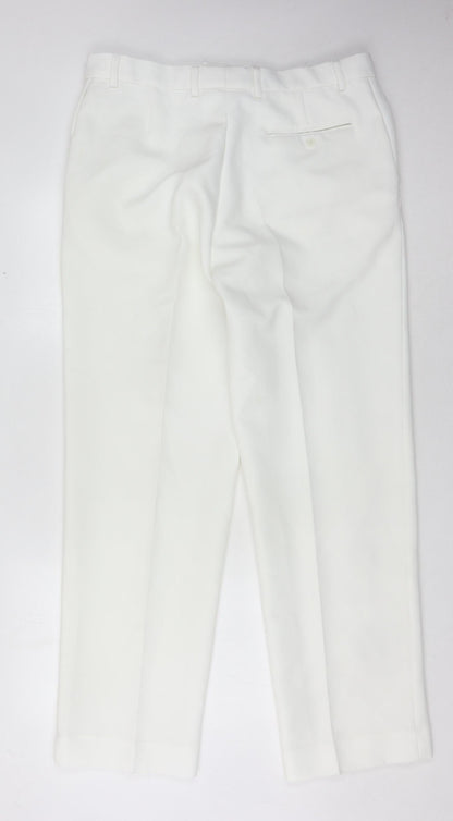 Emsmorn Men's White Dress Pants - 36 Waist