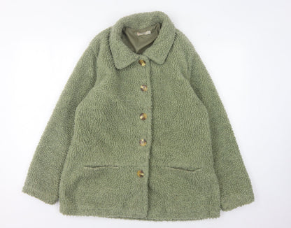 Damart Women’s Green Button-Up Jacket Size 14