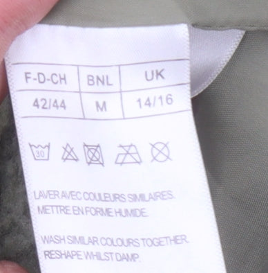 Damart Women’s Green Button-Up Jacket Size 14