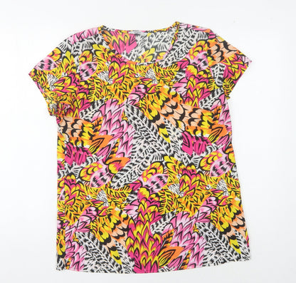 Womens UK Size 10 Only Multicoloured Basic T-Shirt