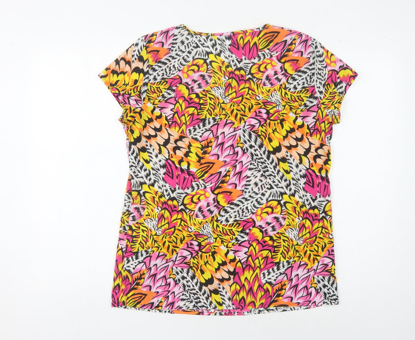 Womens UK Size 10 Only Multicoloured Basic T-Shirt