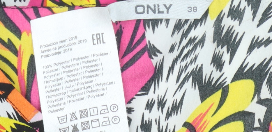 Womens UK Size 10 Only Multicoloured Basic T-Shirt