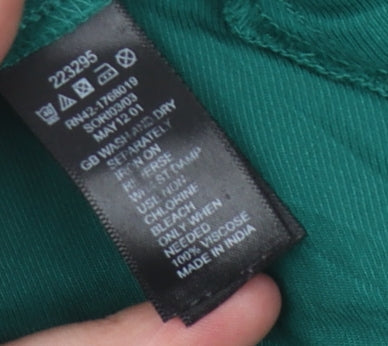 Womens UK Size 12 Monsoon Green Basic Blouse