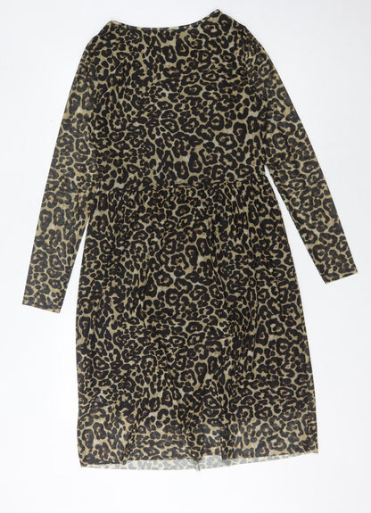 Soaked in Luxury Women's Leopard Shift Dress M