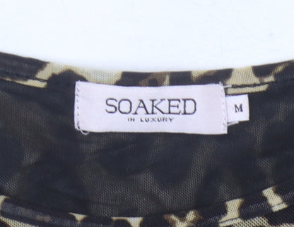 Soaked in Luxury Women's Leopard Shift Dress M