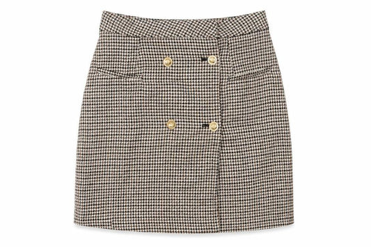 Womens UK Size 10 NEXT Straight & Pencil Tweed Skirt