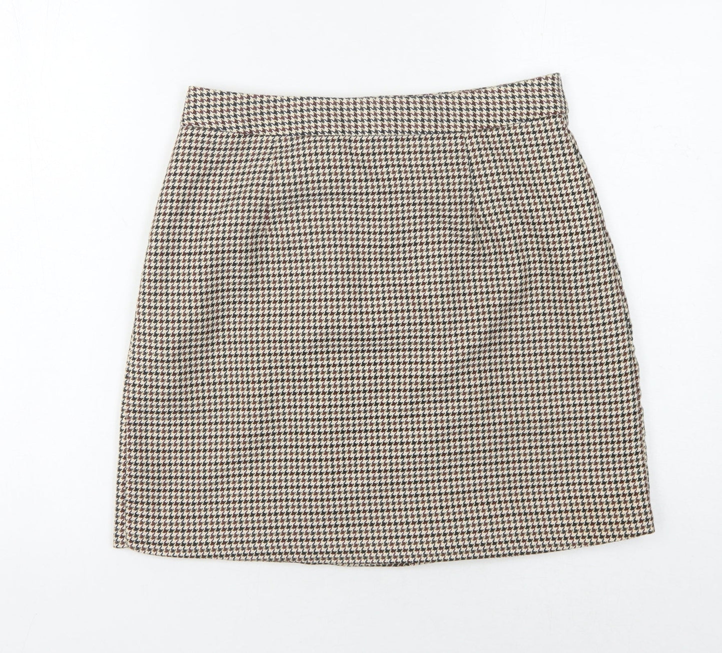 Next Women's Multicoloured Houndstooth Skirt Size 10