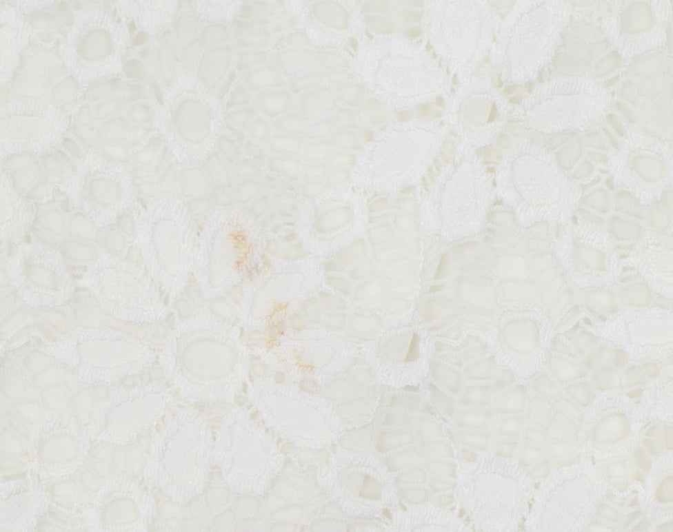 Quiz Women's Ivory Floral Lace Top Size 14