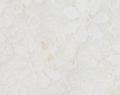 Quiz Women's Ivory Floral Lace Top Size 14