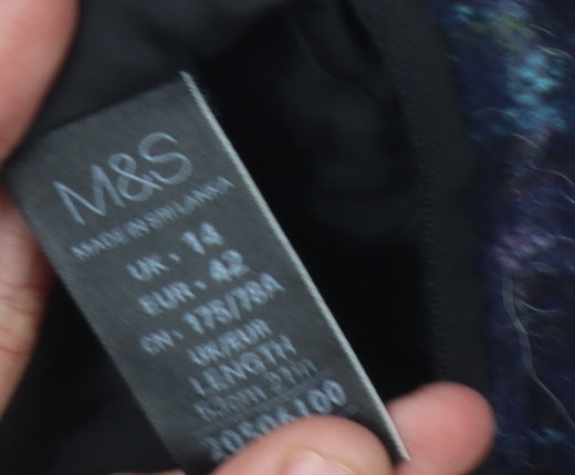 Marks and Spencer Women's Multicoloured Plaid Skirt